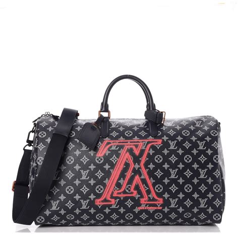 louis vuitton monogram upside down 50 ink|Louis Vuitton Keepall Bandouliere Monogram Upside Down Ink 50 .